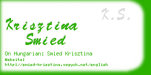 krisztina smied business card